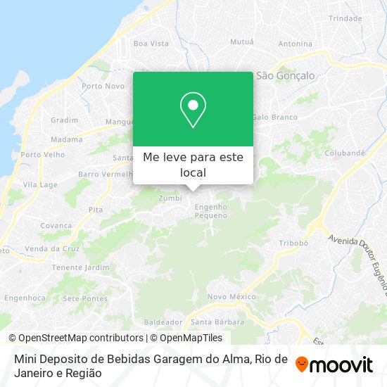 Mini Deposito de Bebidas Garagem do Alma mapa