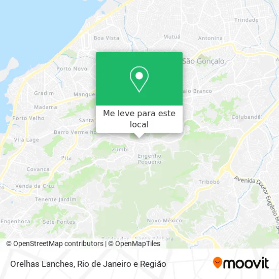 Orelhas Lanches mapa