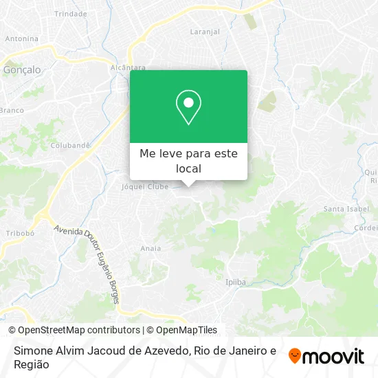 Simone Alvim Jacoud de Azevedo mapa