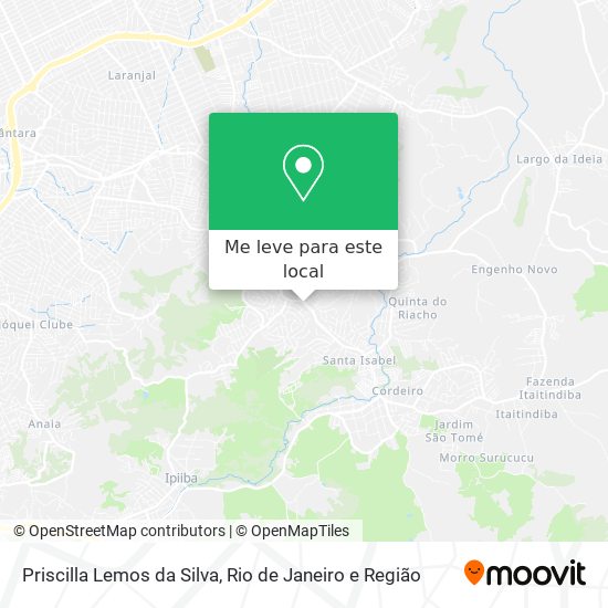 Priscilla Lemos da Silva mapa