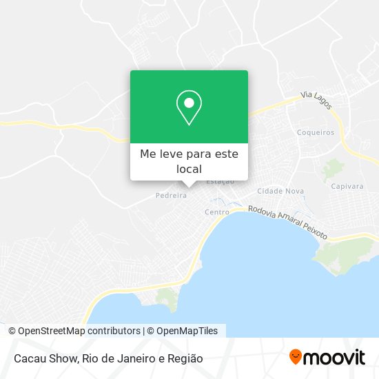 Cacau Show mapa