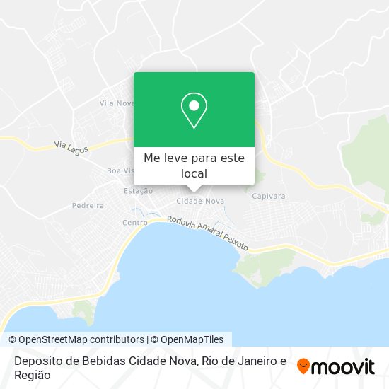 Deposito de Bebidas Cidade Nova mapa