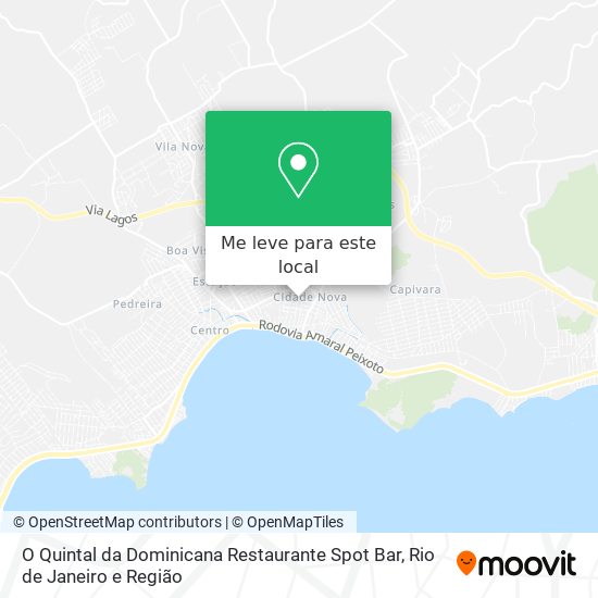 O Quintal da Dominicana Restaurante Spot Bar mapa