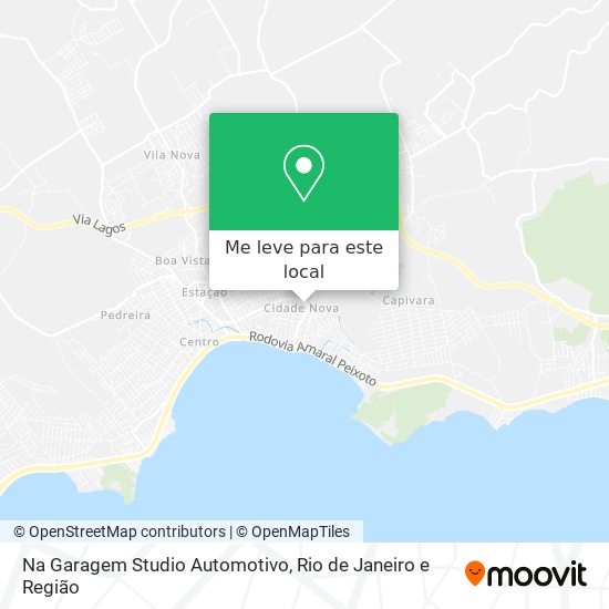 Na Garagem Studio Automotivo mapa