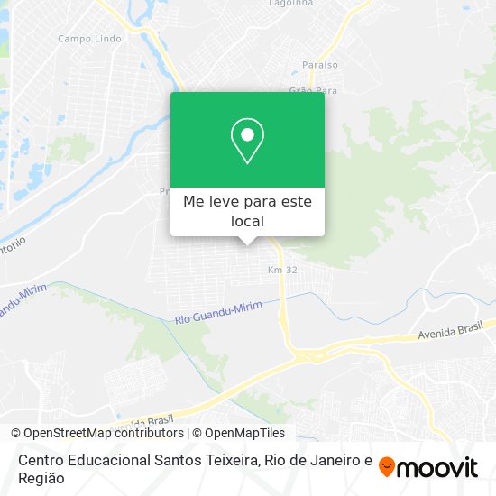 Centro Educacional Santos Teixeira mapa