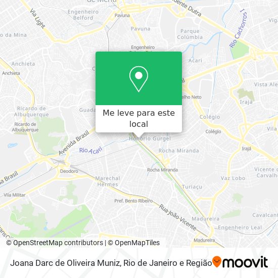 Joana Darc de Oliveira Muniz mapa