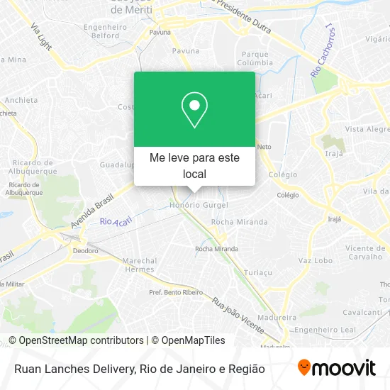 Ruan Lanches Delivery mapa