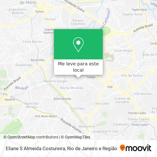 Eliane S Almeida Costureira mapa