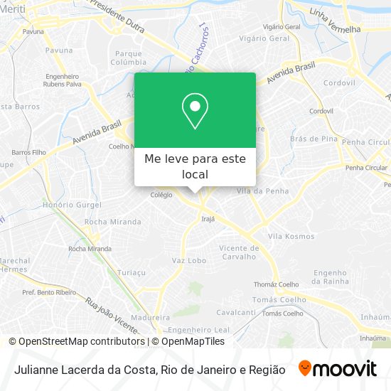 Julianne Lacerda da Costa mapa