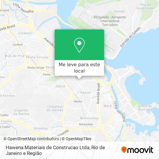 Hawena Materiais de Construcao Ltda mapa