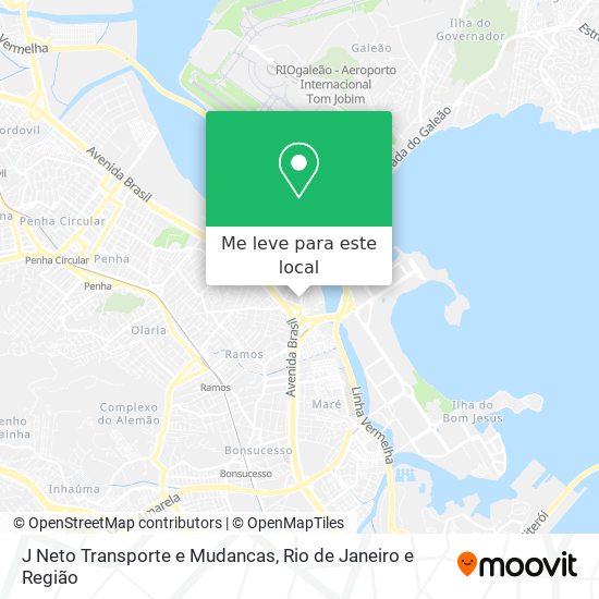 J Neto Transporte e Mudancas mapa