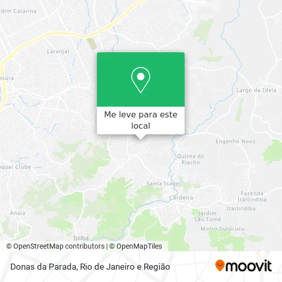 Donas da Parada mapa
