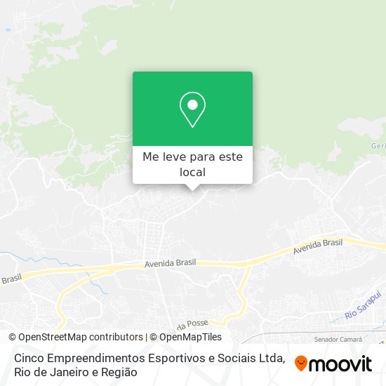 Cinco Empreendimentos Esportivos e Sociais Ltda mapa