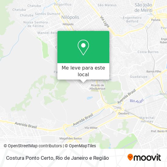 Costura Ponto Certo mapa