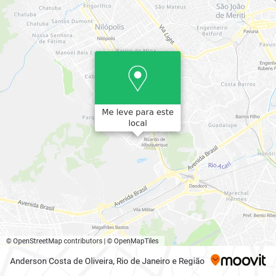Anderson Costa de Oliveira mapa