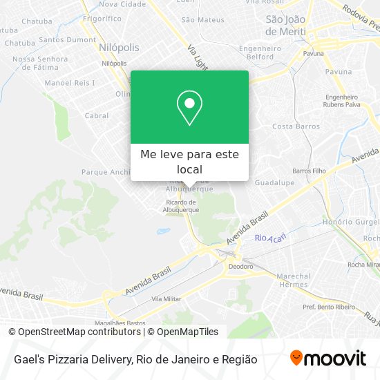 Gael's Pizzaria Delivery mapa
