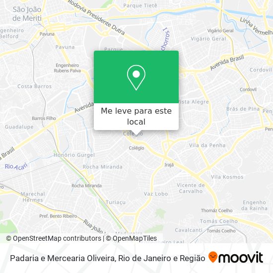 Padaria e Mercearia Oliveira mapa