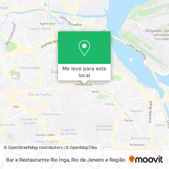 Bar e Restauramte Rio Inga mapa