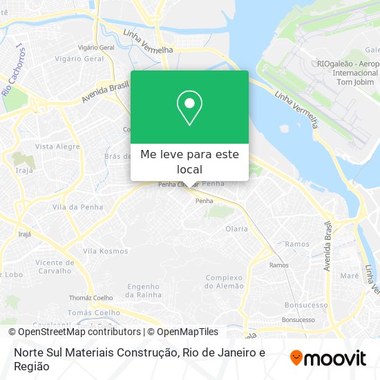 Norte Sul Materiais Construção mapa