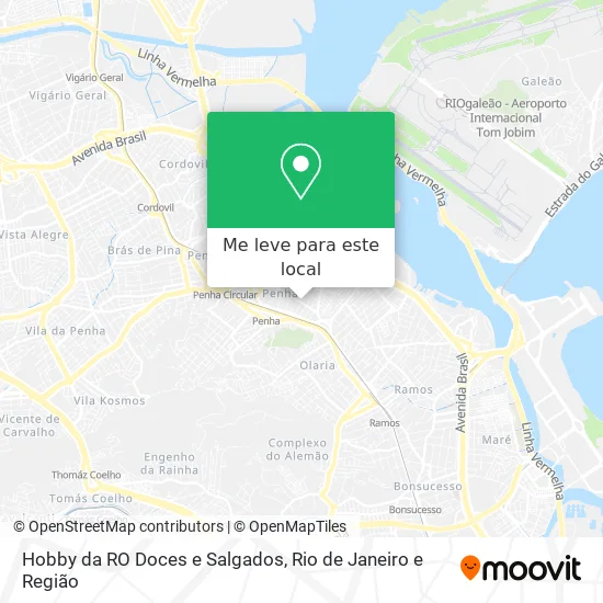 Hobby da RO Doces e Salgados mapa