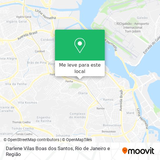 Darlene Vilas Boas dos Santos mapa