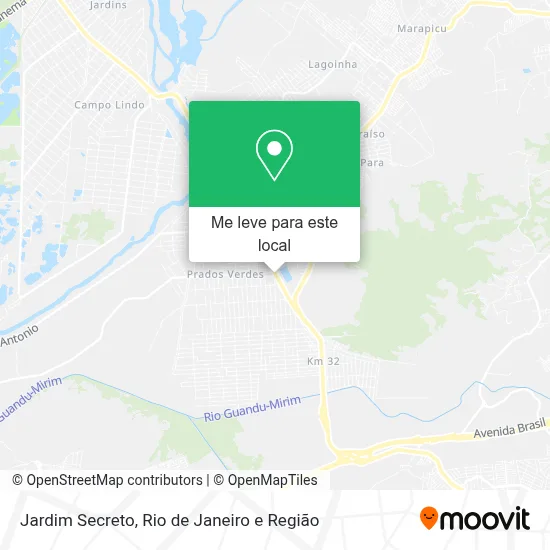 Jardim Secreto mapa