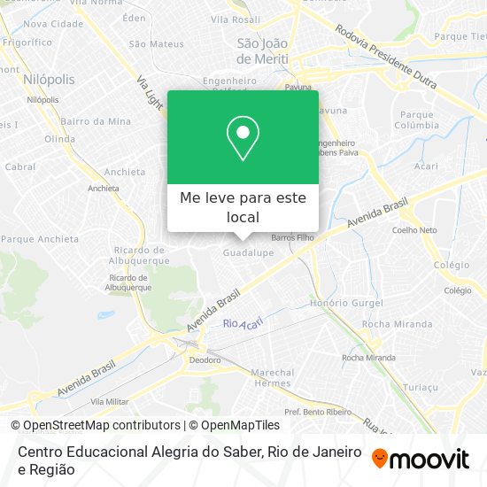 Centro Educacional Alegria do Saber mapa