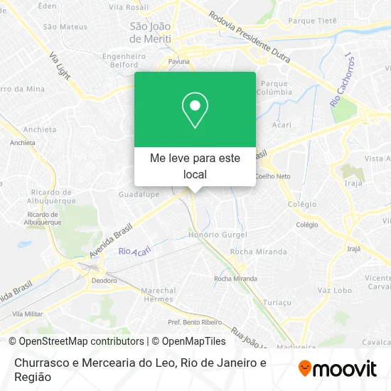 Churrasco e Mercearia do Leo mapa