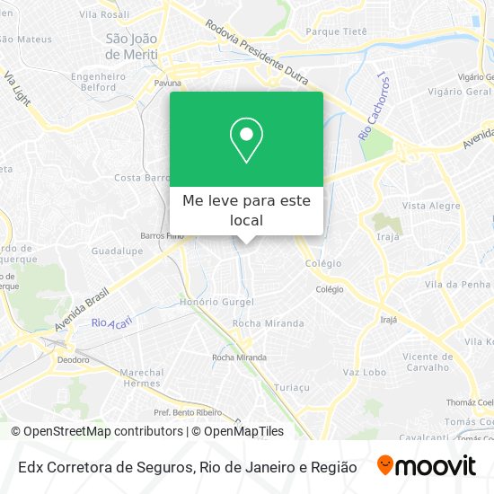 Edx Corretora de Seguros mapa