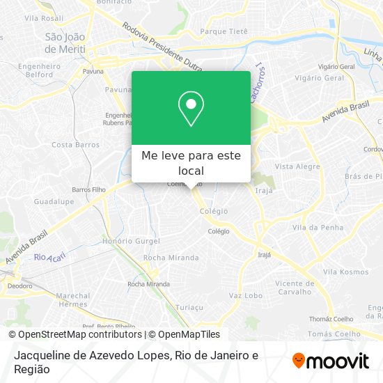 Jacqueline de Azevedo Lopes mapa