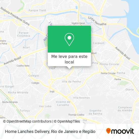 Home Lanches Delivery mapa