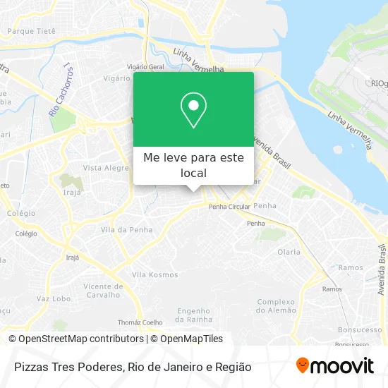 Pizzas Tres Poderes mapa