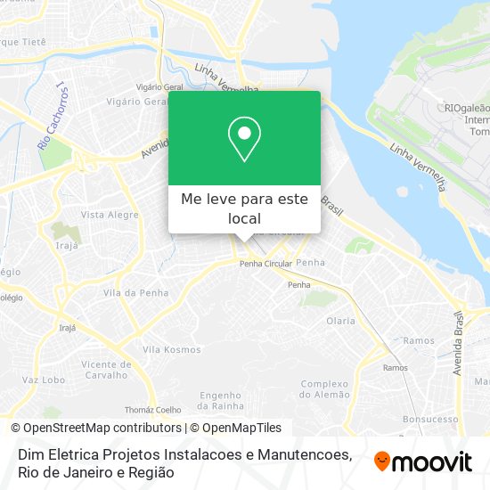 Dim Eletrica Projetos Instalacoes e Manutencoes mapa