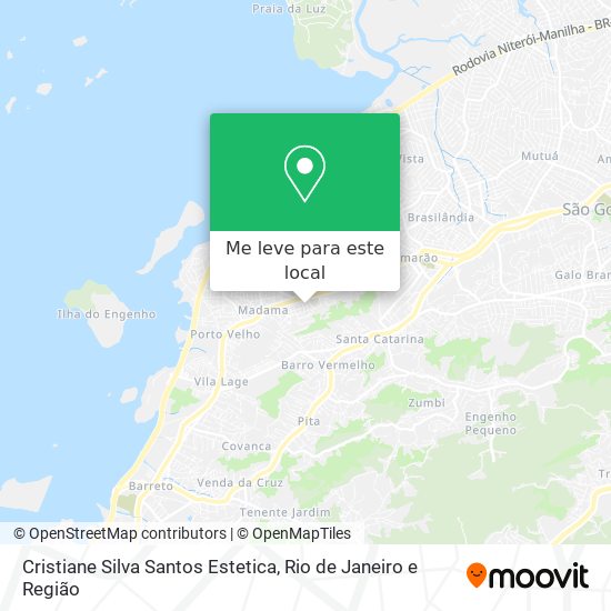 Cristiane Silva Santos Estetica mapa