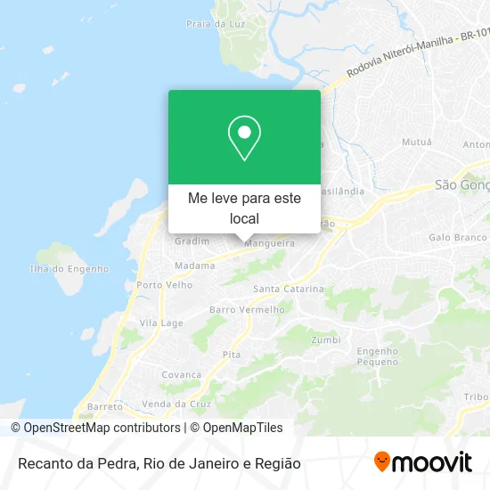 Recanto da Pedra mapa
