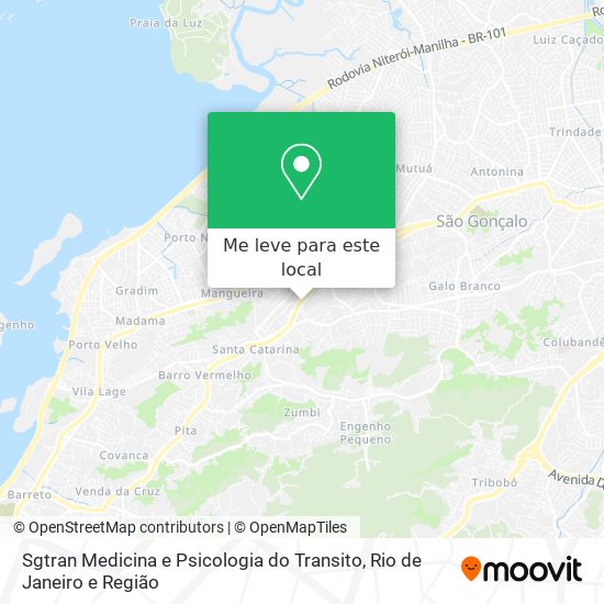 Sgtran Medicina e Psicologia do Transito mapa