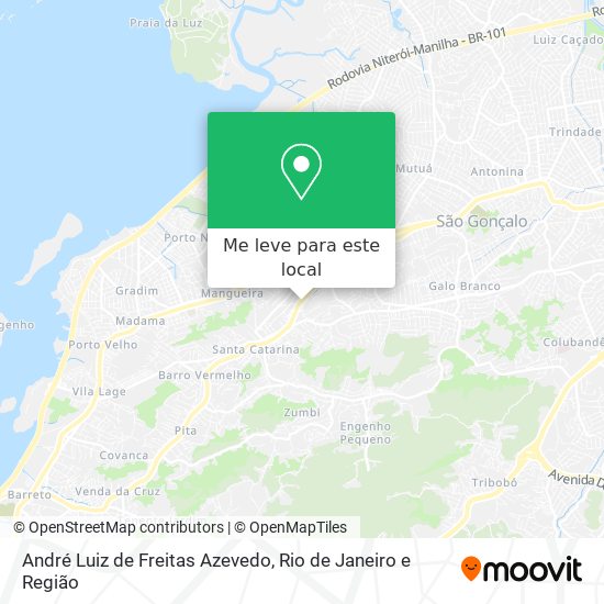 André Luiz de Freitas Azevedo mapa