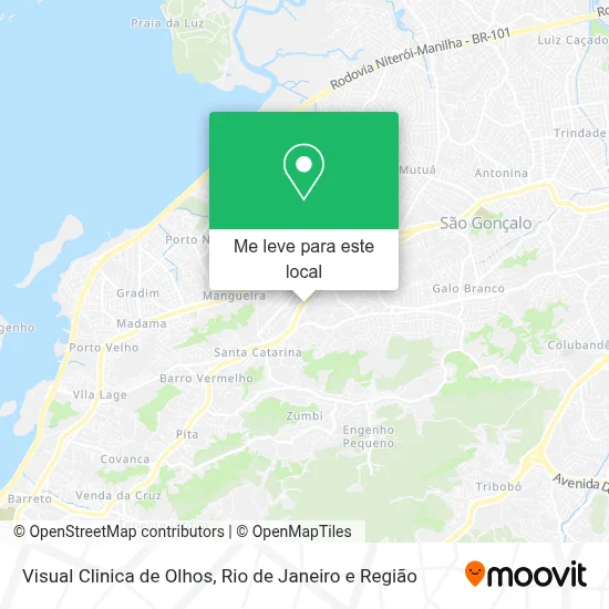 Visual Clinica de Olhos mapa