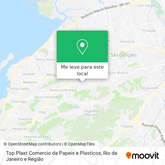 Top Plast Comercio de Papeis e Plasticos mapa