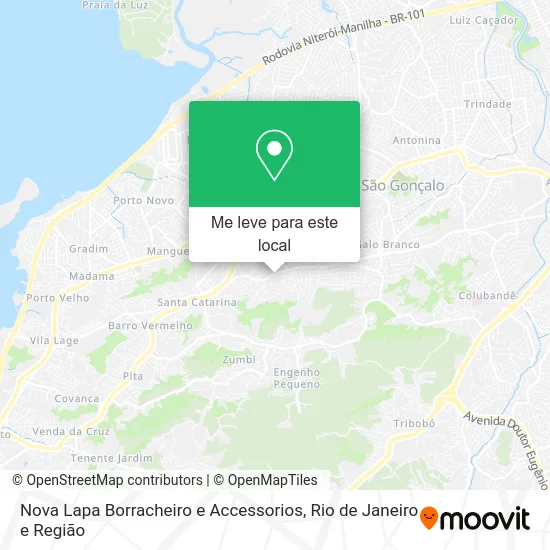 Nova Lapa Borracheiro e Accessorios mapa