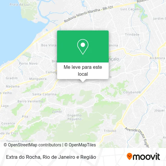 Extra do Rocha mapa