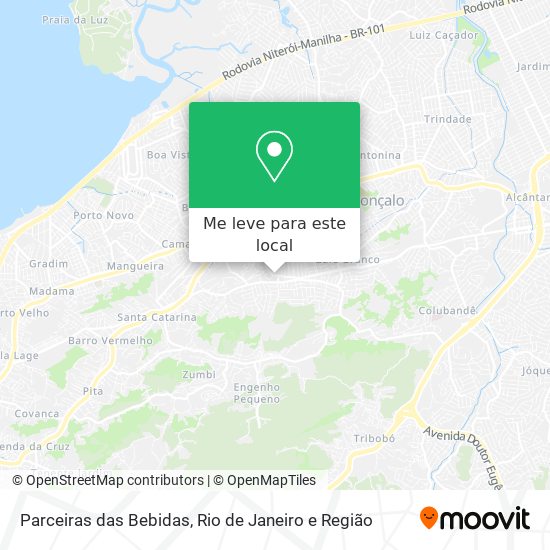 Parceiras das Bebidas mapa