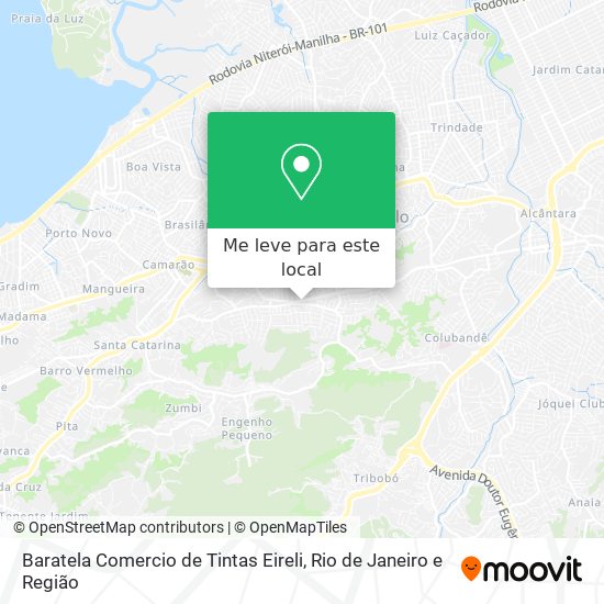 Baratela Comercio de Tintas Eireli mapa