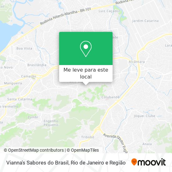 Vianna's Sabores do Brasil mapa