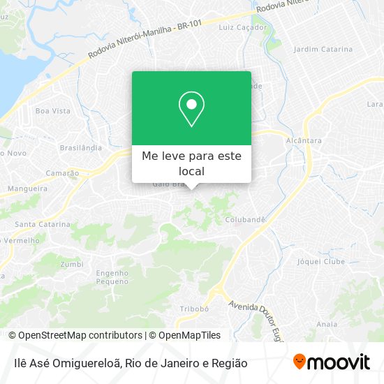 Ilê Asé Omiguereloã mapa