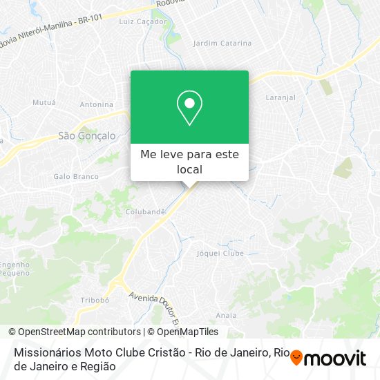 Missionários Moto Clube Cristão - Rio de Janeiro mapa