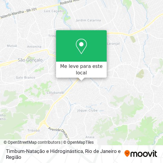 Timbum-Natação e Hidroginástica mapa