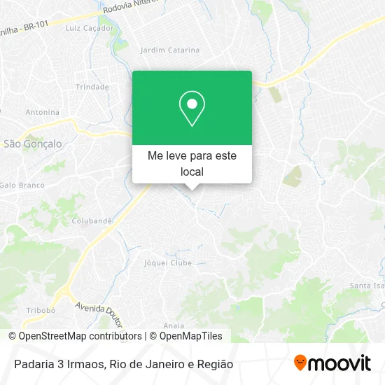 Padaria 3 Irmaos mapa