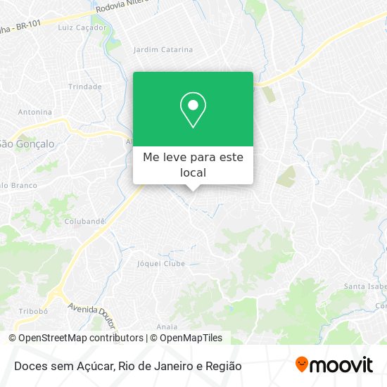 Doces sem Açúcar mapa