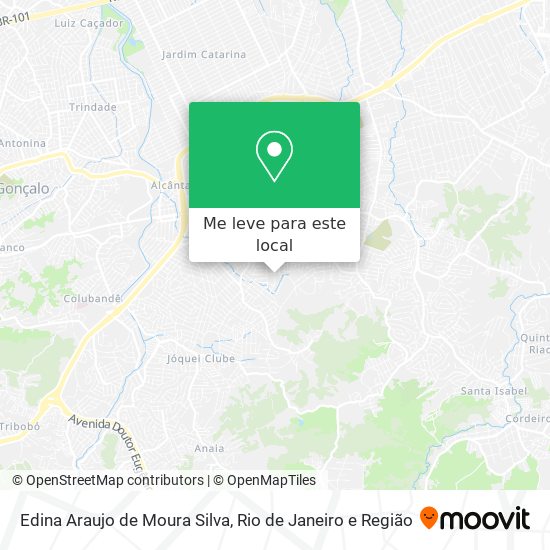 Edina Araujo de Moura Silva mapa